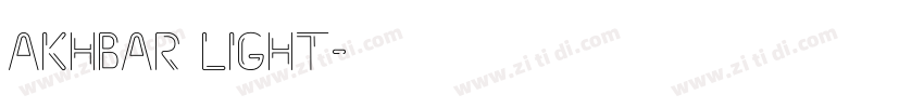 Akhbar Light字体转换 Akhbar Light字体转换